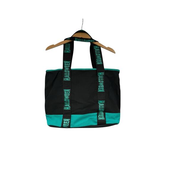 Disney Halloween 2023 Mickey Pumpkin Glow In The Dark Canvas Zip Tote Bag - Picture 3 of 7